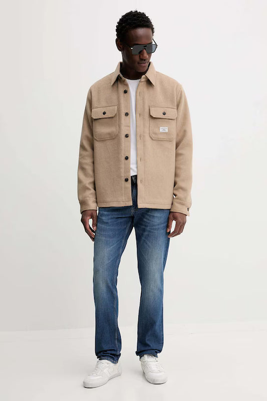 GUESS JEANS WOOL BLEND OVERSHIRT