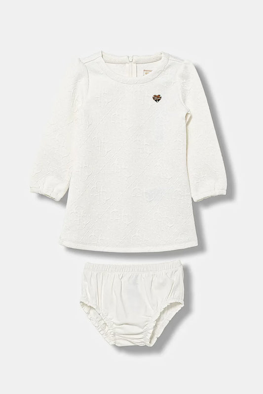 GUESS KIDS SET JACQUARD DRESS & JERSEY PANTS
