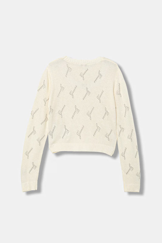 GUESS JEANS KNITTED LOGO SWEATSHIRT