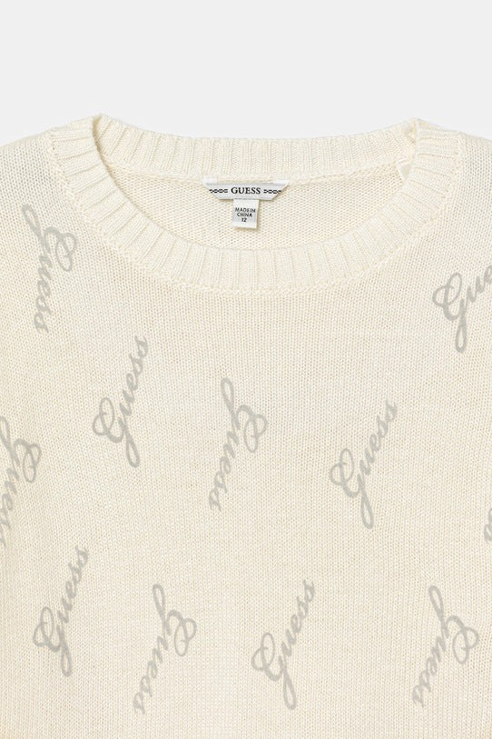 GUESS JEANS KNITTED LOGO SWEATSHIRT
