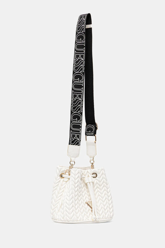 GUESS QUILTED MINI BUCKET BAG