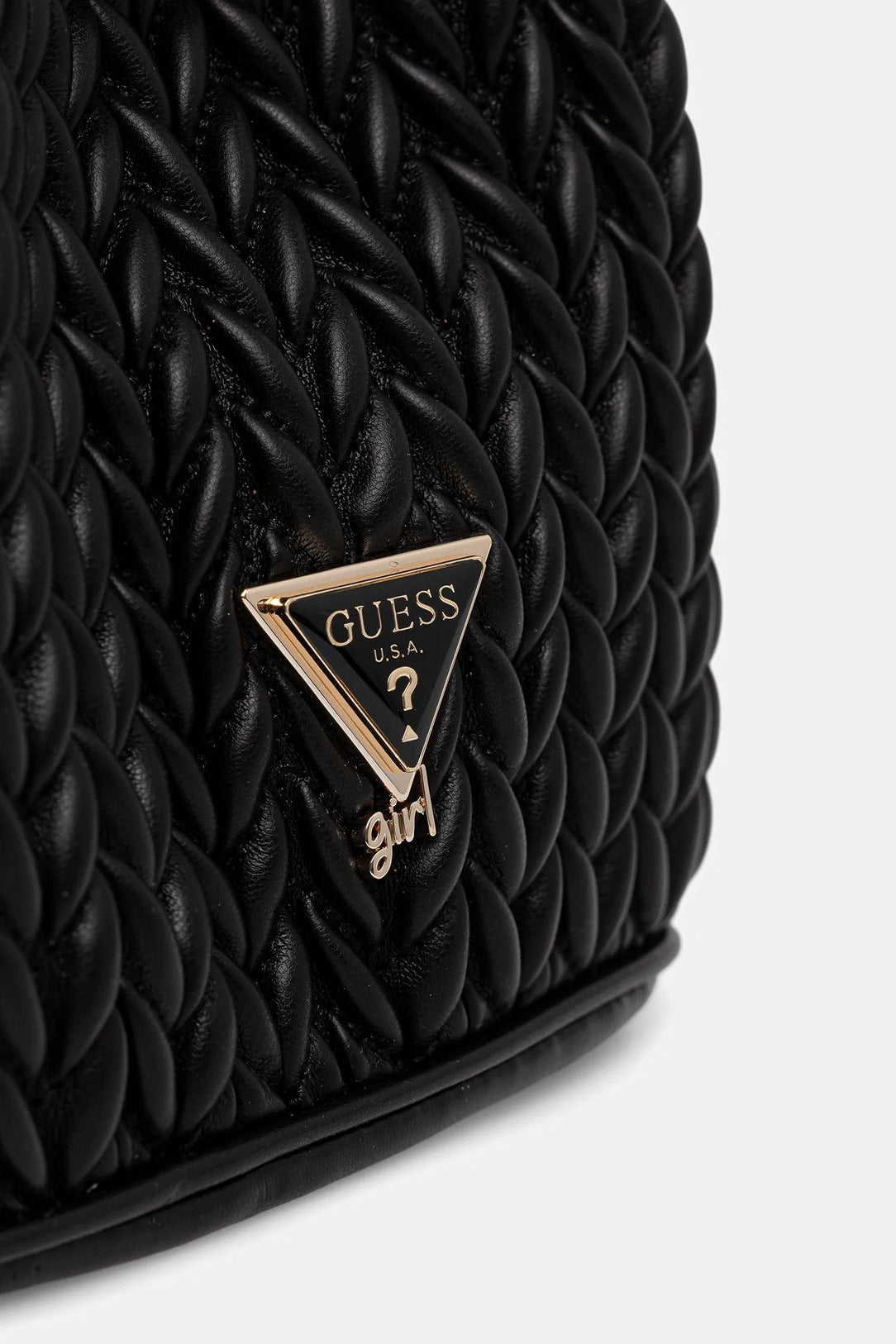 GUESS QUILTED MINI BUCKET BAG
