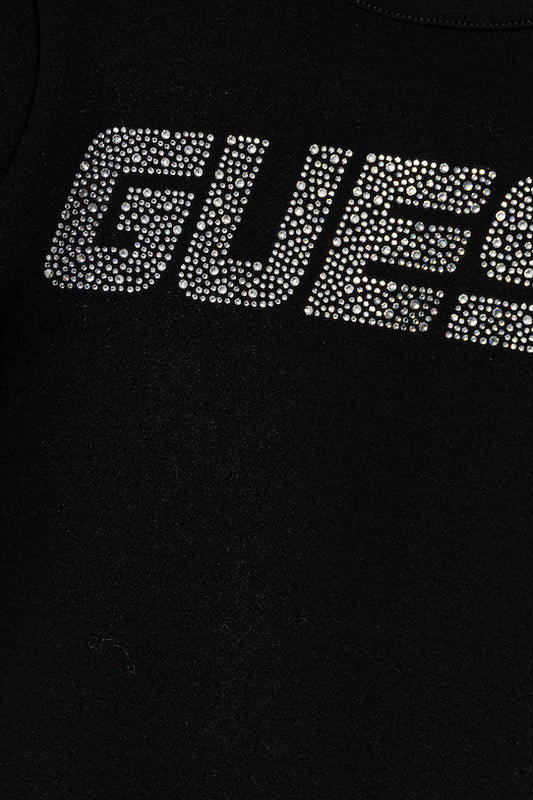 GUESS KIDS STRASS LOGO T SHIRT