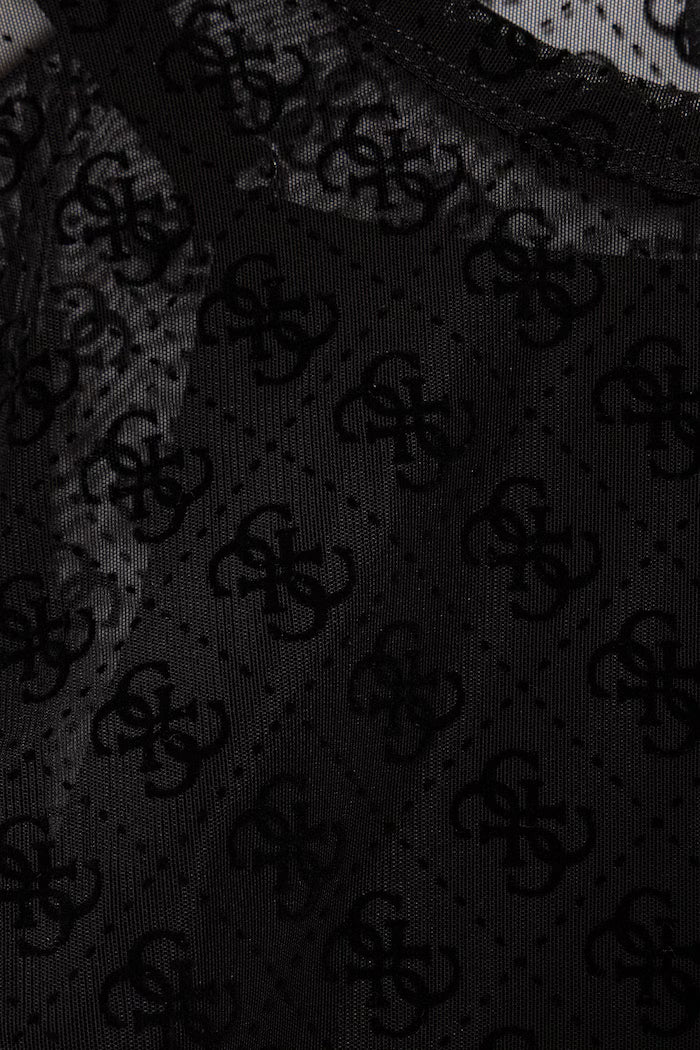 GUESS GIRLS MONOGRAM MESH T SHIRT