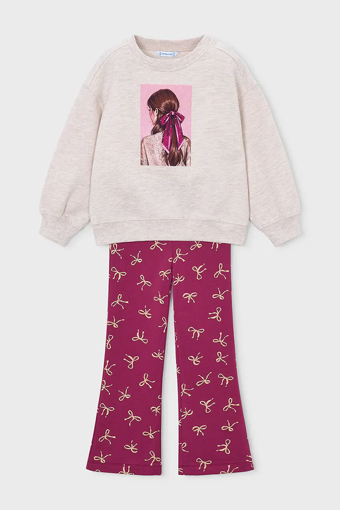 MAYORAL GIRLS SWEATSHIRT & LEGGINGS SET
