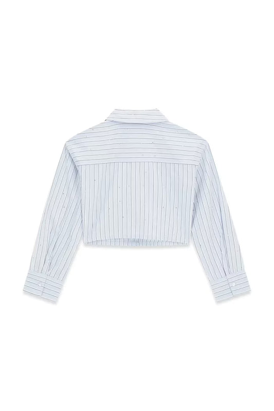GUESS KIDS STRIPES & RHINESTONES SHIRT