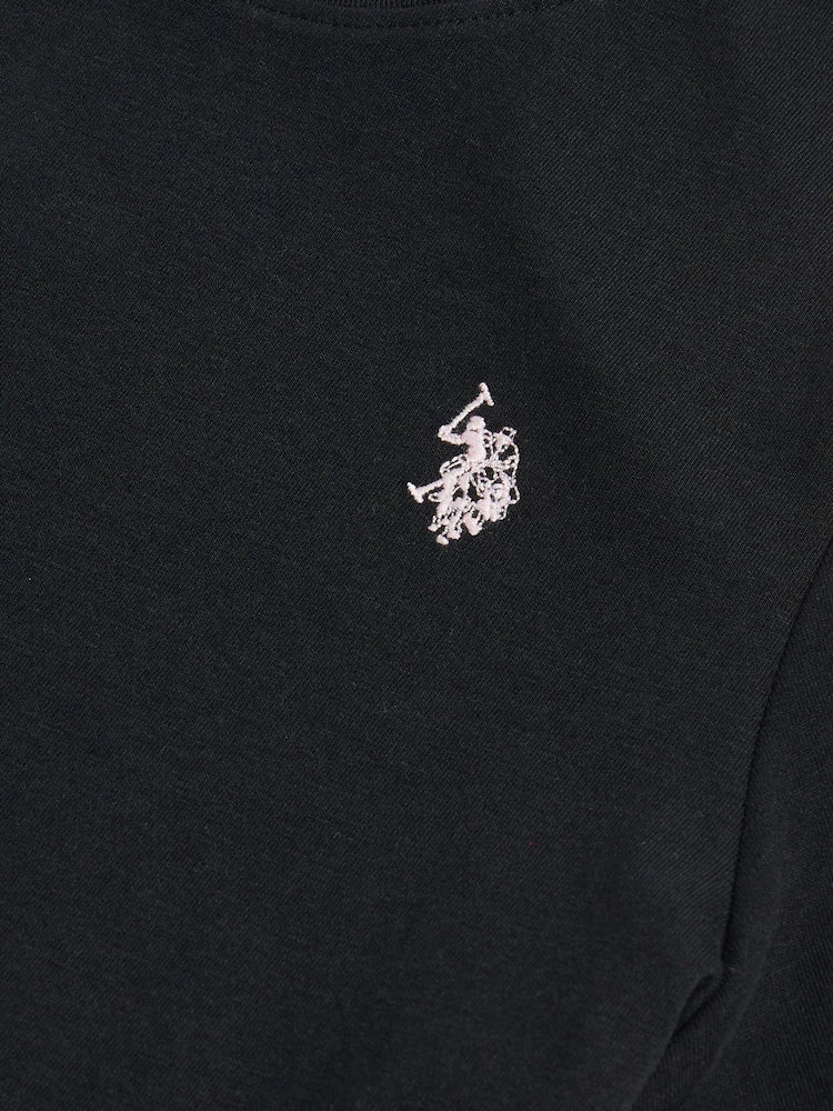 U.S POLO ASSN WOMAN CREW-NECK T-SHIRT IN LIGHT JERSEY