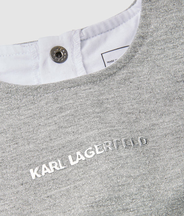 KARL LAGERFELD KIDS JUMPER AND SKIRT SET