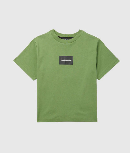 KARL LAGERFELD KIDS LETTERS OVERSIZED T SHIRT