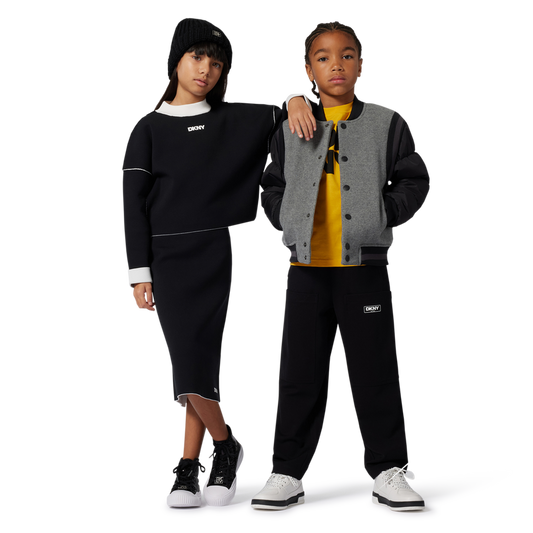 DKNY GIRL REVERSIBLE KNIT SWEATER