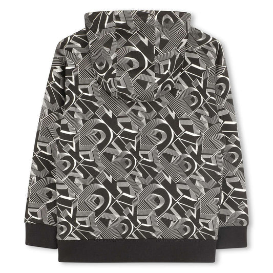 DKNY KIDS ALLOVER PRINT HOODY