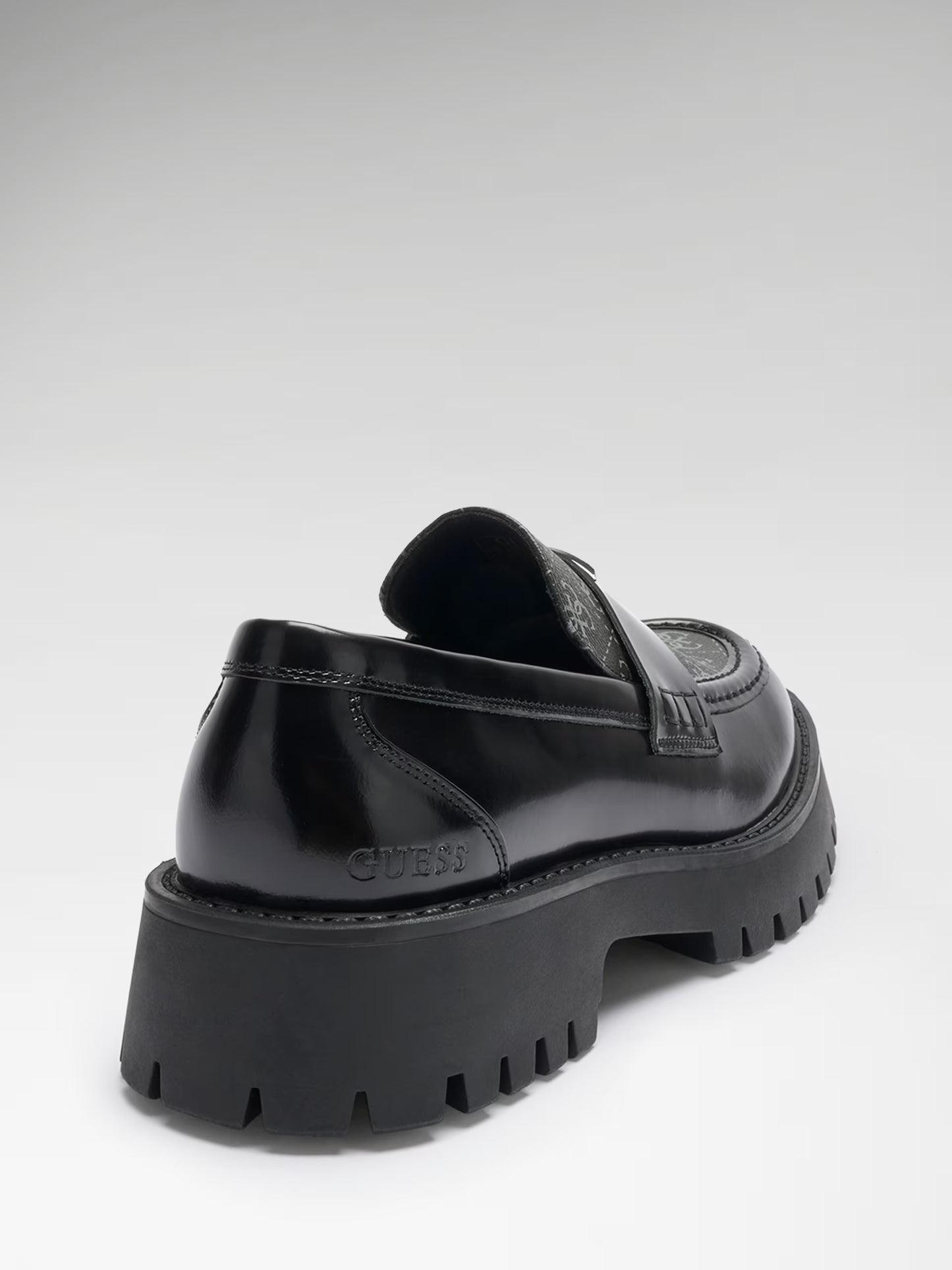 GUESS MAN GORIZIA LEATHER BLEND MOCASSIN