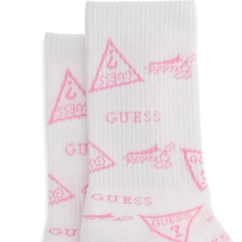 GUESS KIDS ALLOVER PRINT HIGH SOCKS