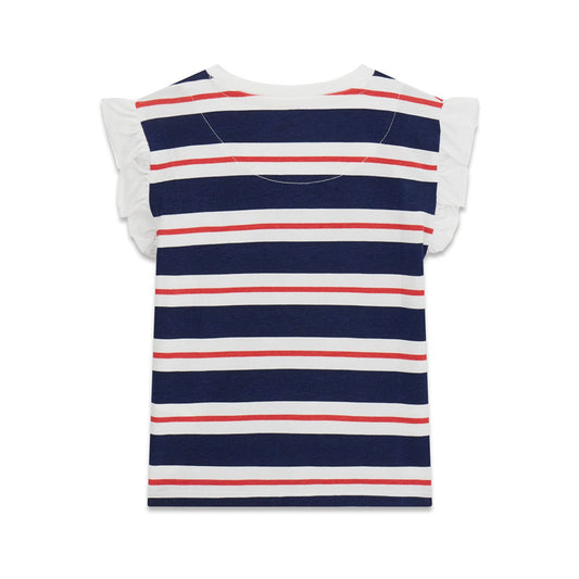 GUESS KIDS HEART TRIANGLE STRIPED T SHIRT