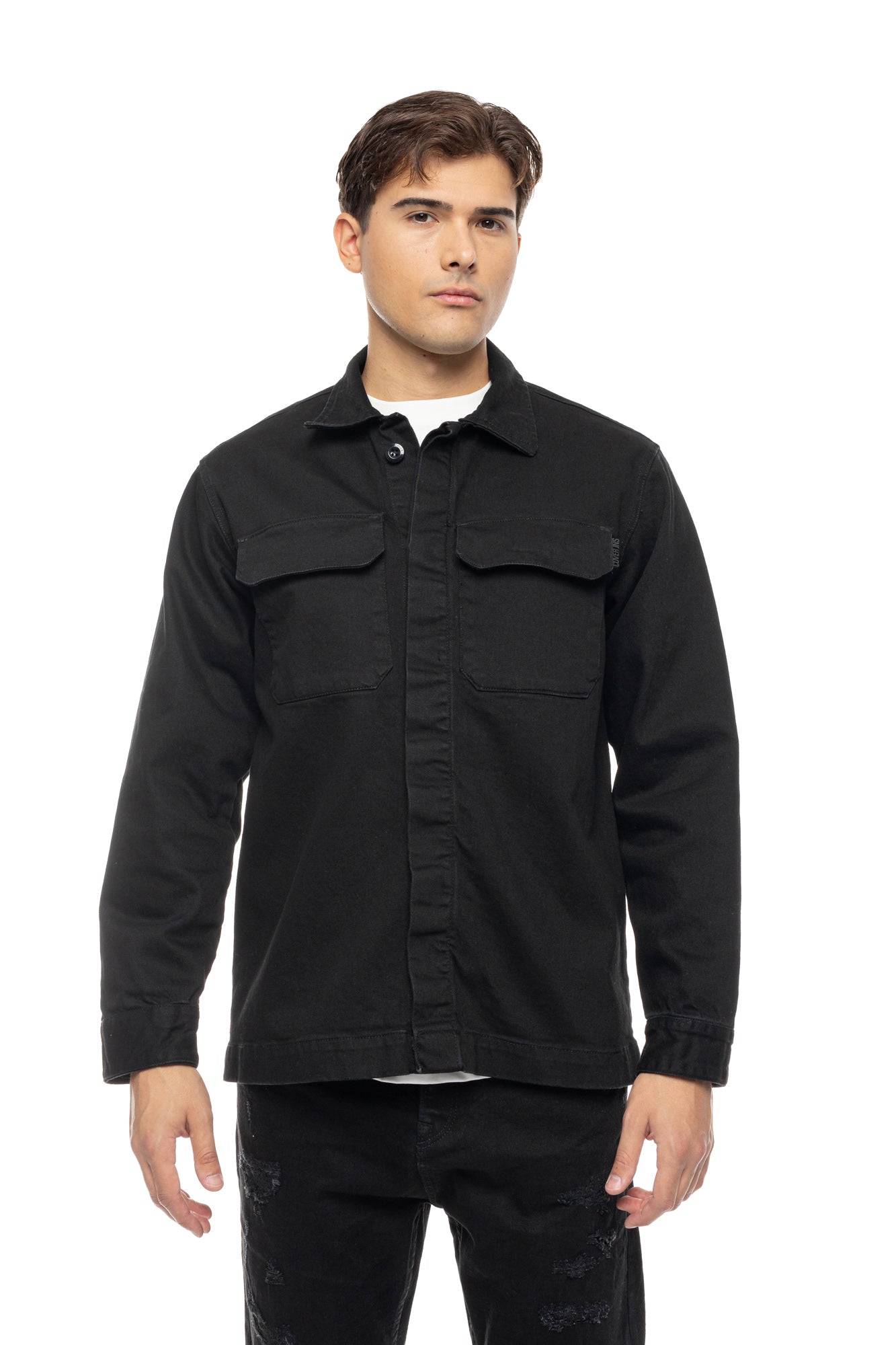 COVER JEANS OVERSHIRT POCKETS