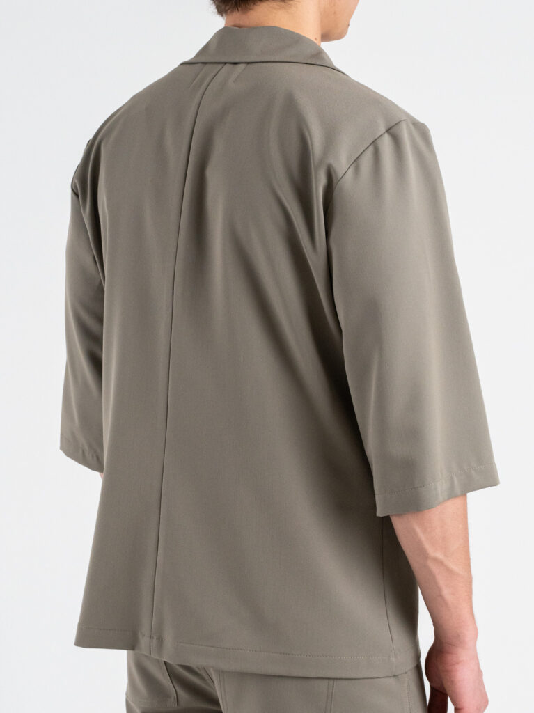 GIANNI LUPO REGULAR FIT DOUBLE-BREASTED 3/4 SLEEVE CO-ORD JACKET