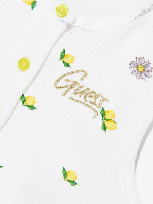 GUESS KIDS SLEEVELESS RIB LEMONS T SHIRT