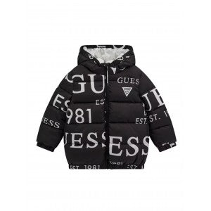GUESS KIDS ALLOVER LETTERS PRINT JACKET