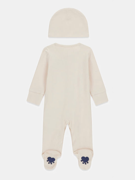 GUESS BABY HAT & OVERALL SET