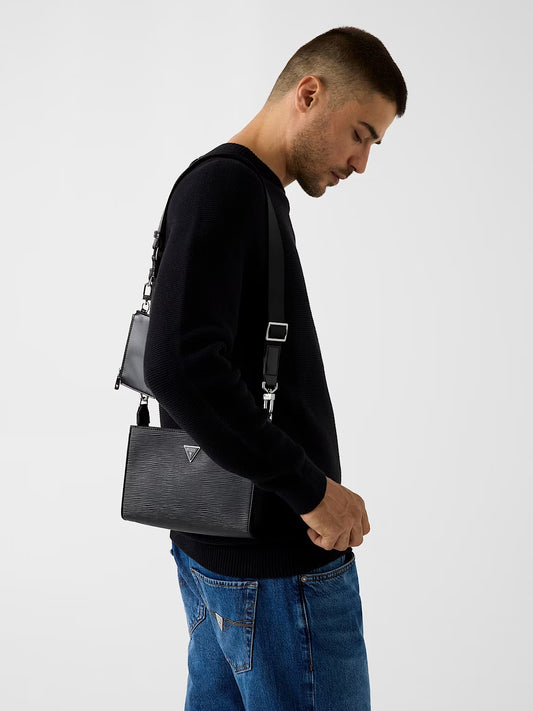 GUESS MILANO CROSSBODY TOP ZIP BAG