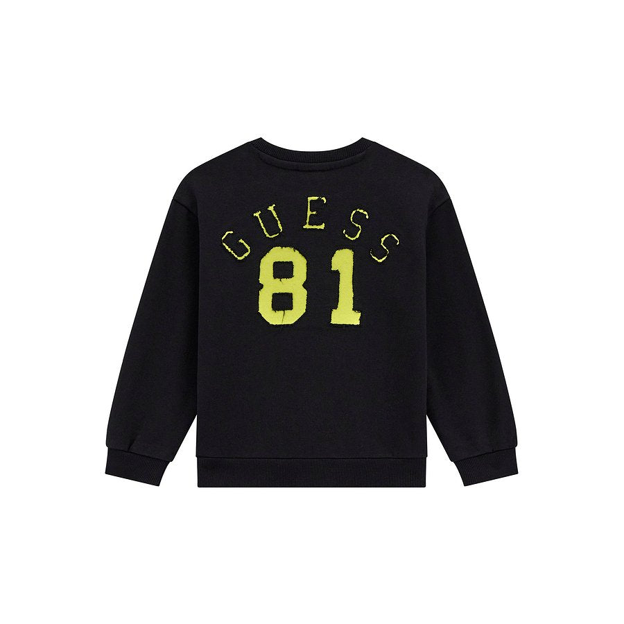 GUESS LS BACK EBROIDERED ACTIVE FOOTER