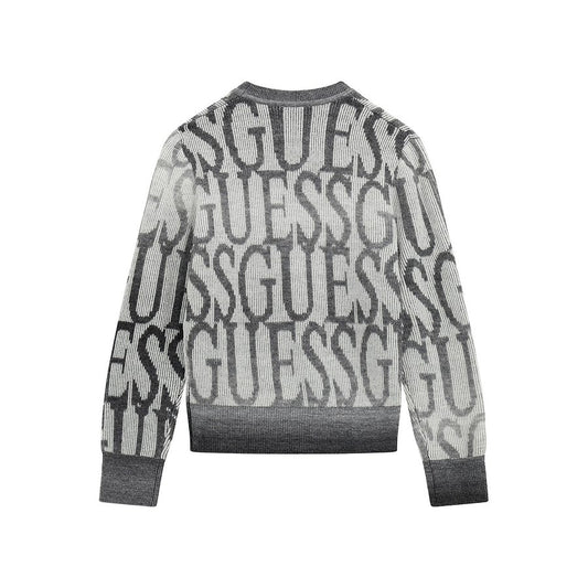 GUESS KIDS REPEAT LOGO KNITTED SWEATER