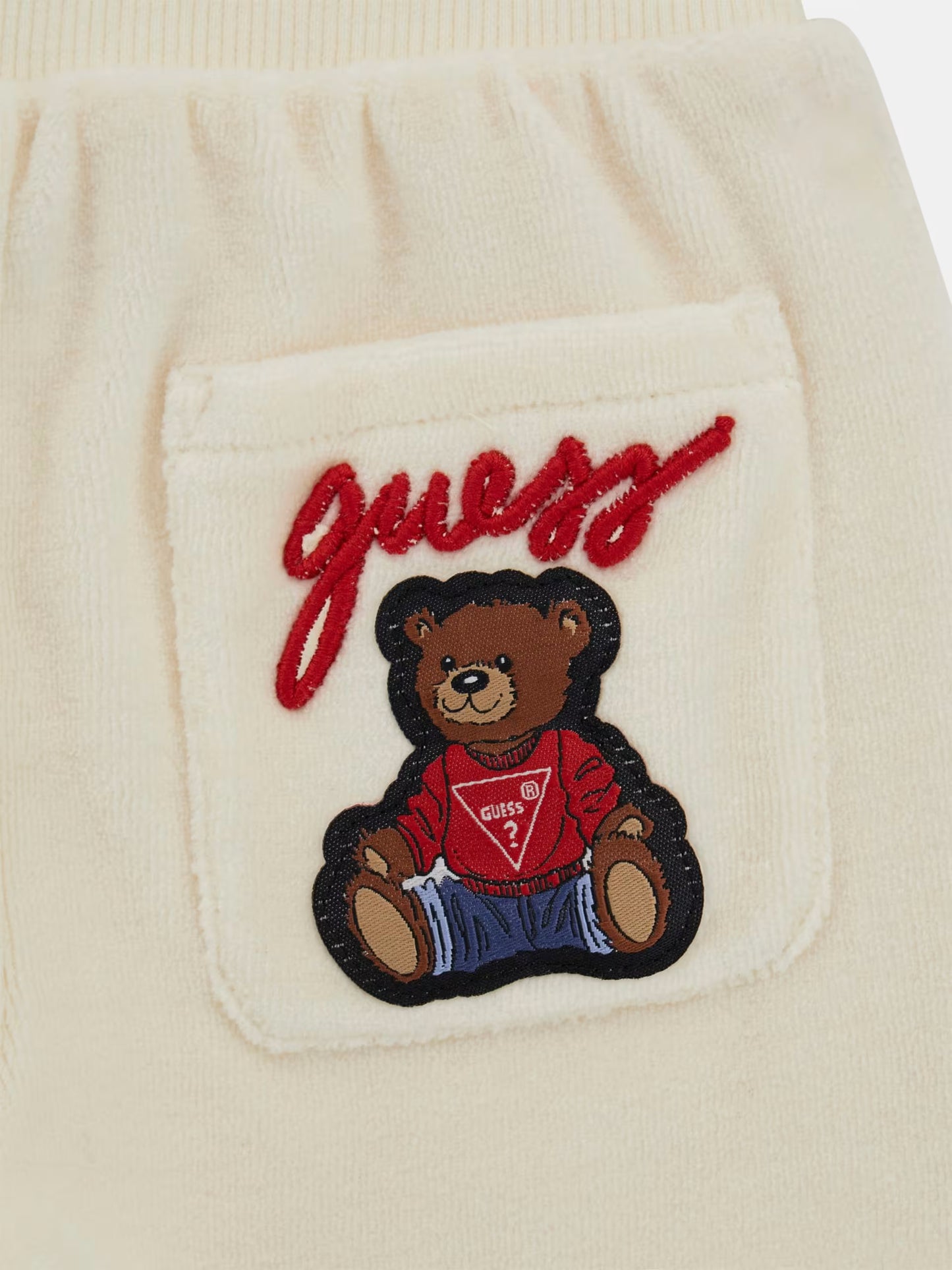GUESS JEANS KIDS SET CHENILLE HOODED TOP& PANTS