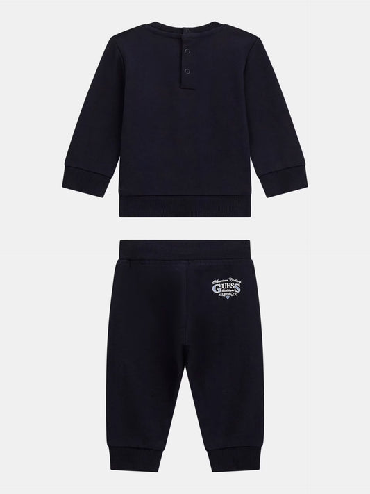 GUESS SET EMBROIDERED PULLOVER & JOGGER