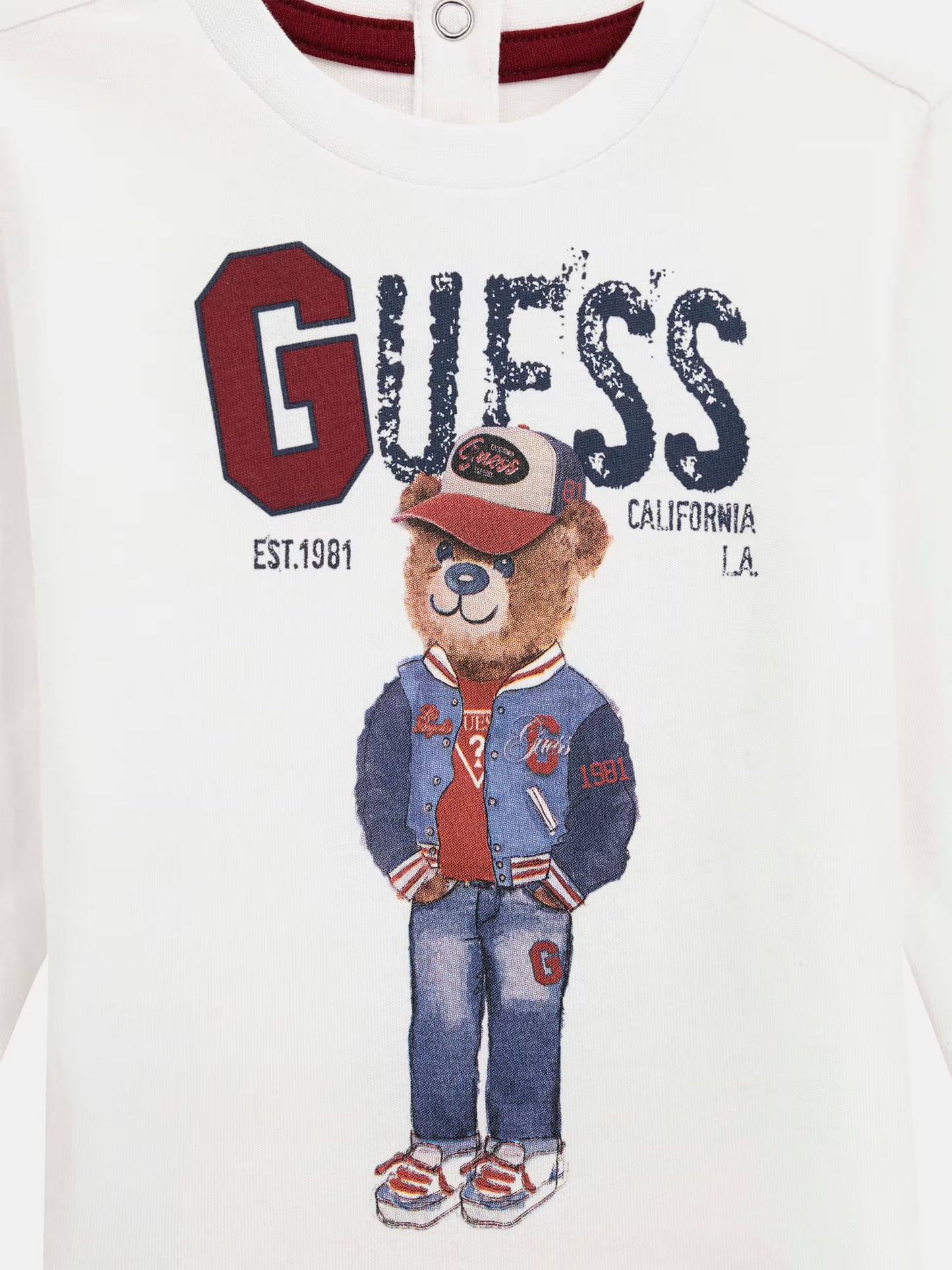GUESS BABY BEAR EMBROIDERY T SHIRT