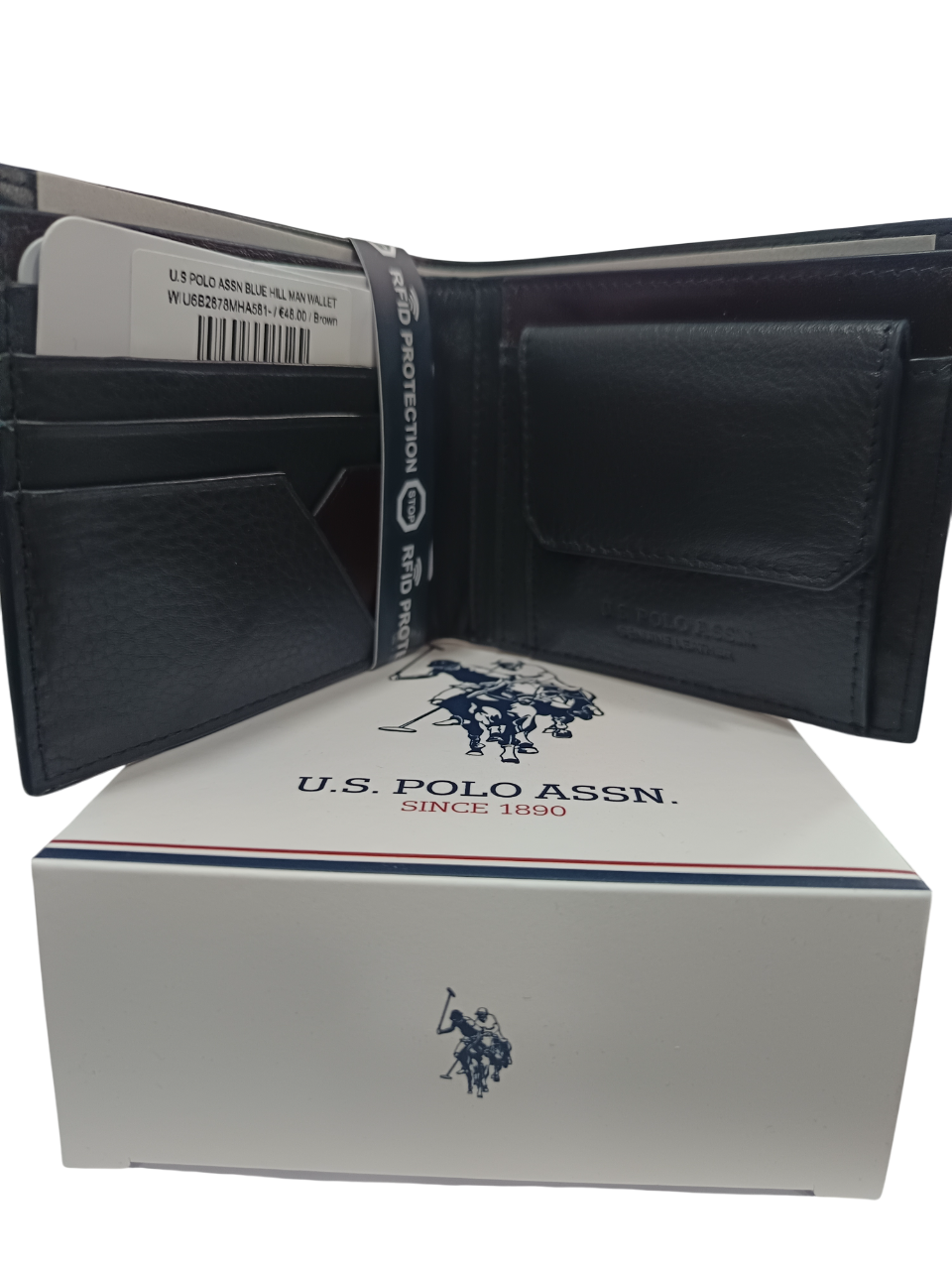 U.S POLO ASSN BLUE HILL MAN WALLET