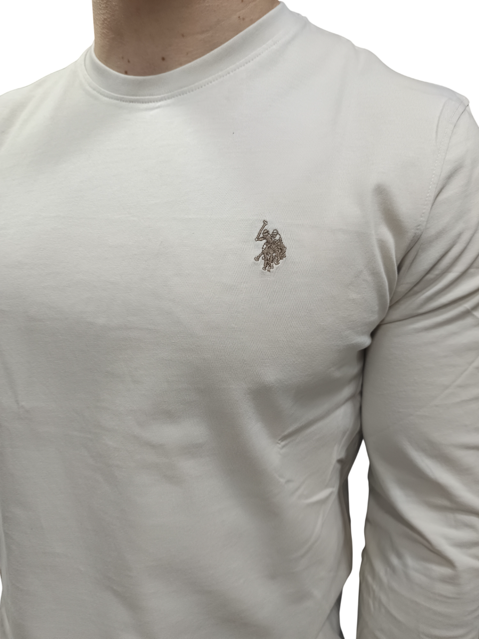 U.S POLO MAN LS BASIC LOGO T SHIRT