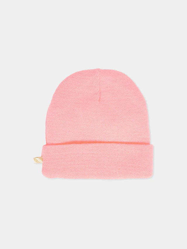 BILLIEBLUSH BABY HAT WITH BOW AND POM POM