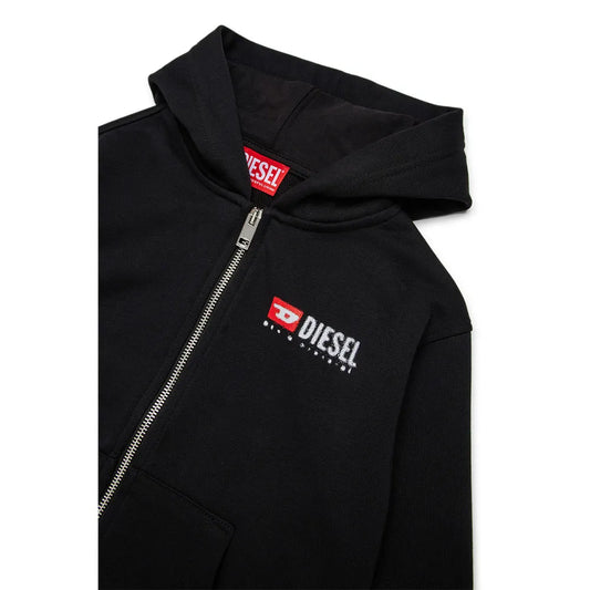 DIESEL KIDS LOGO ZIP HOODIE
