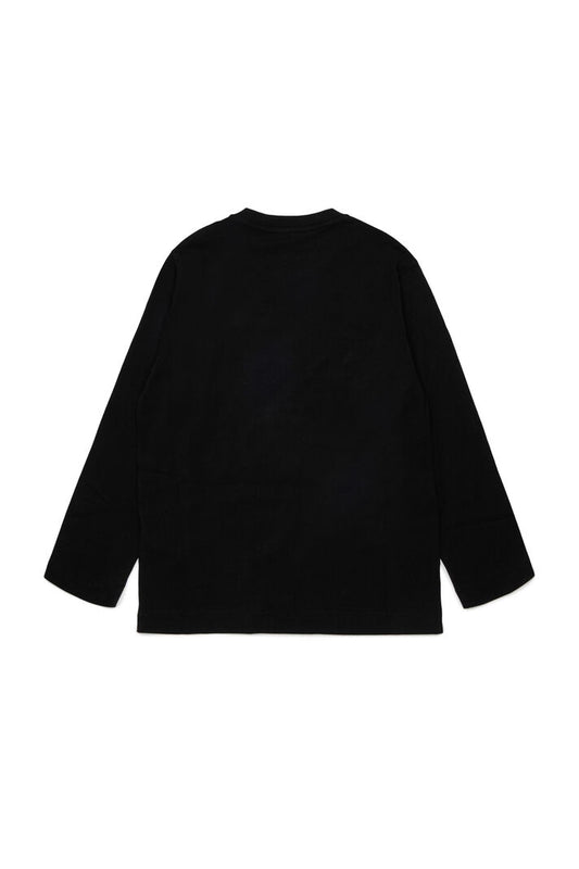 DIESEL KIDS LS OVEL LOGO T SHIRT