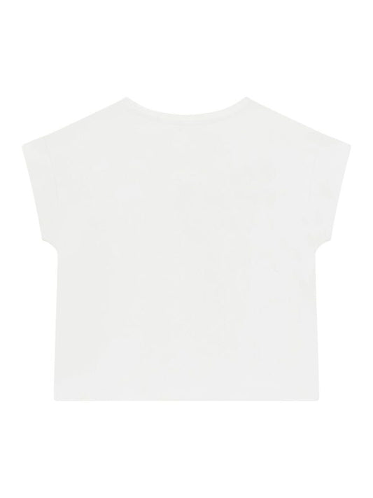 GUESS KIDS GIRLS LOGO PRINT COP TOP