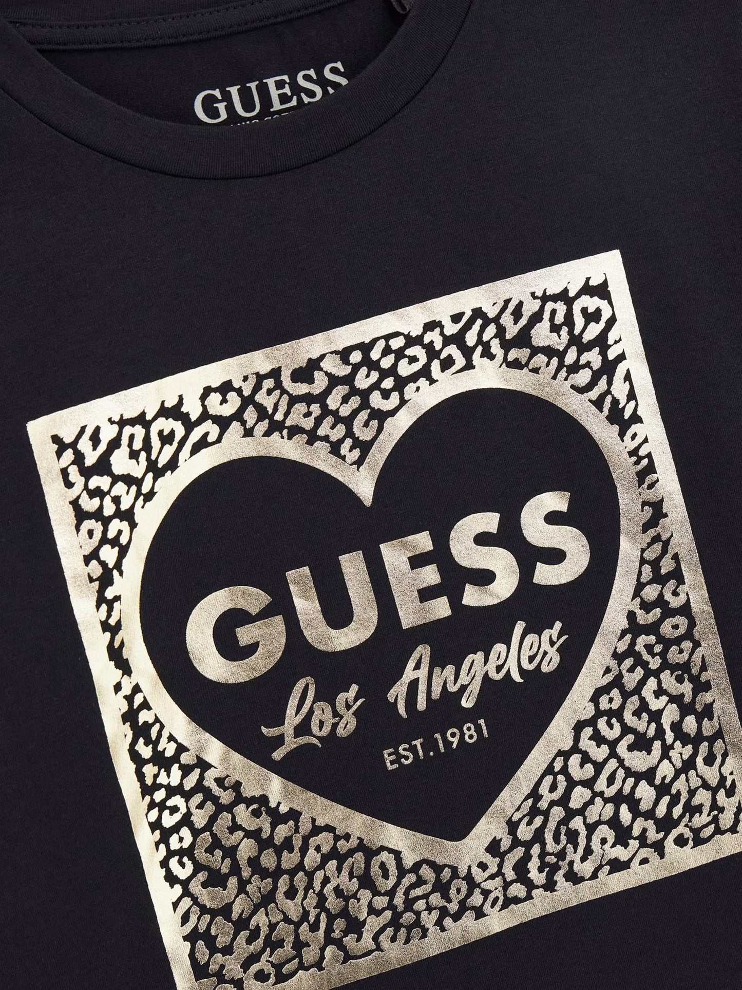 GUESS JEANS KIDS STAMPED LOGO T SHIRT
