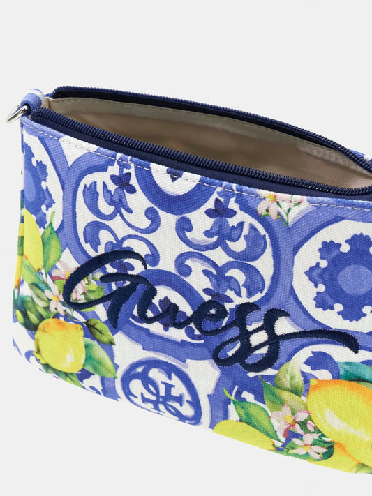 GUESS PRINTED POCHETTE BEACH BAG