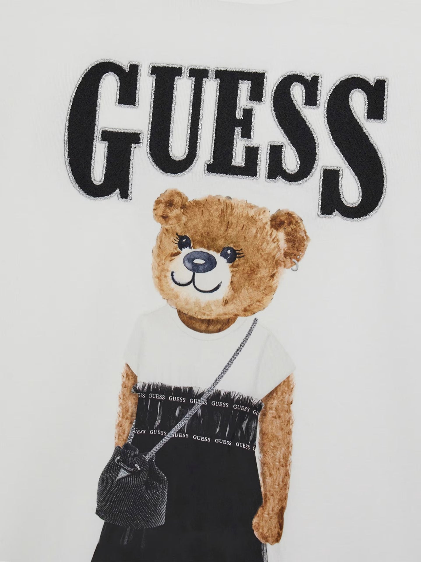 GUESS KIDS TEDDY BEAR GIRLS T SHIRT