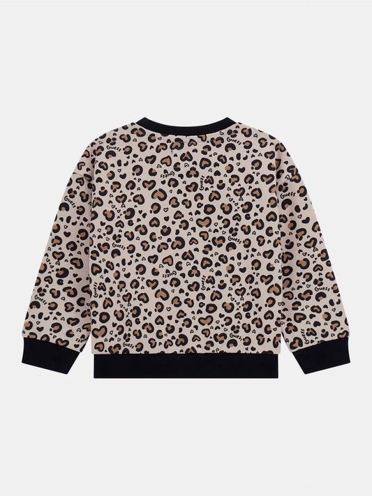 GUESS JEANS KIDS LEOPARD PRINT FOOTER