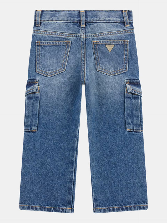 GUESS RIGID DENIM CARGO PANTS
