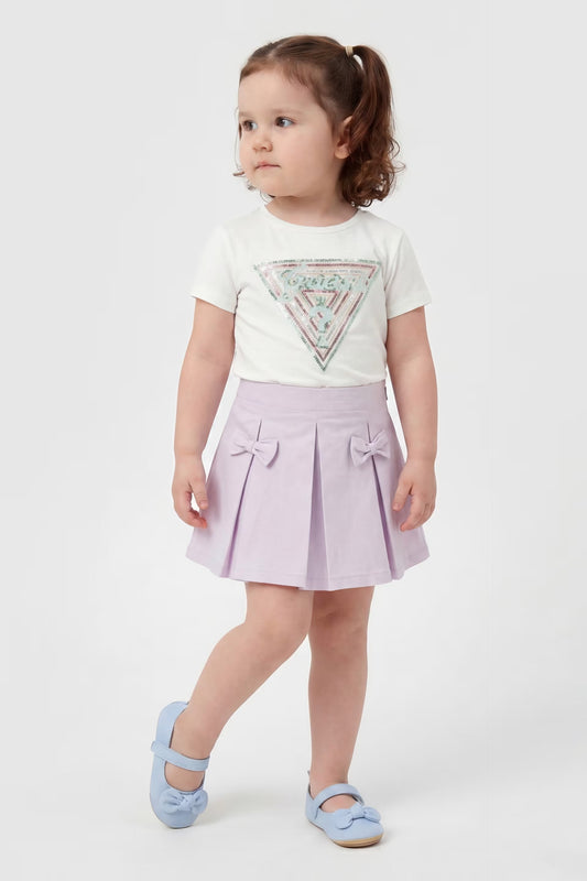 GUESS TRIANGLE SEQUINS T SHIRT