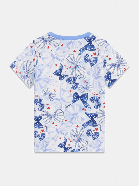 GUESS KIDS GIRLS MULTIPRINTED T SHIRT