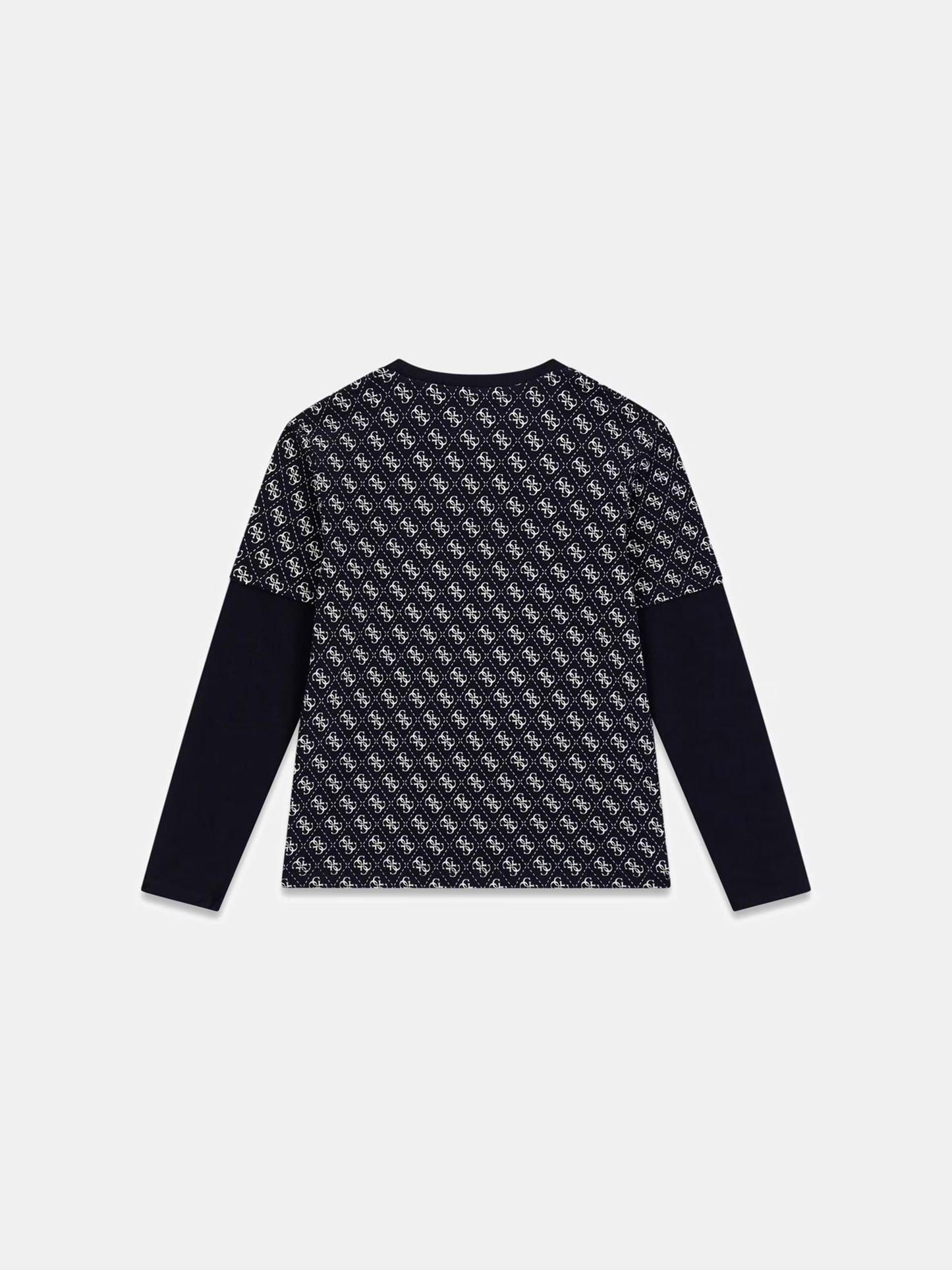 GUESS REPEAT LOGO LS T SHIRT