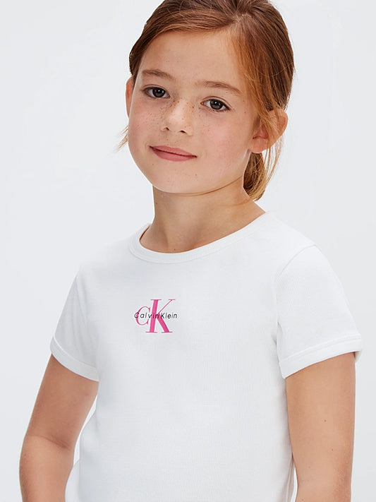 CALVIN KLEIN KIDS RIBBED T SHIRT