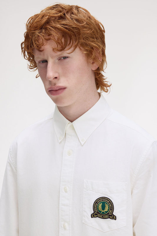 FRED PERRY TENNIS BADGE OXFORD SHIRT