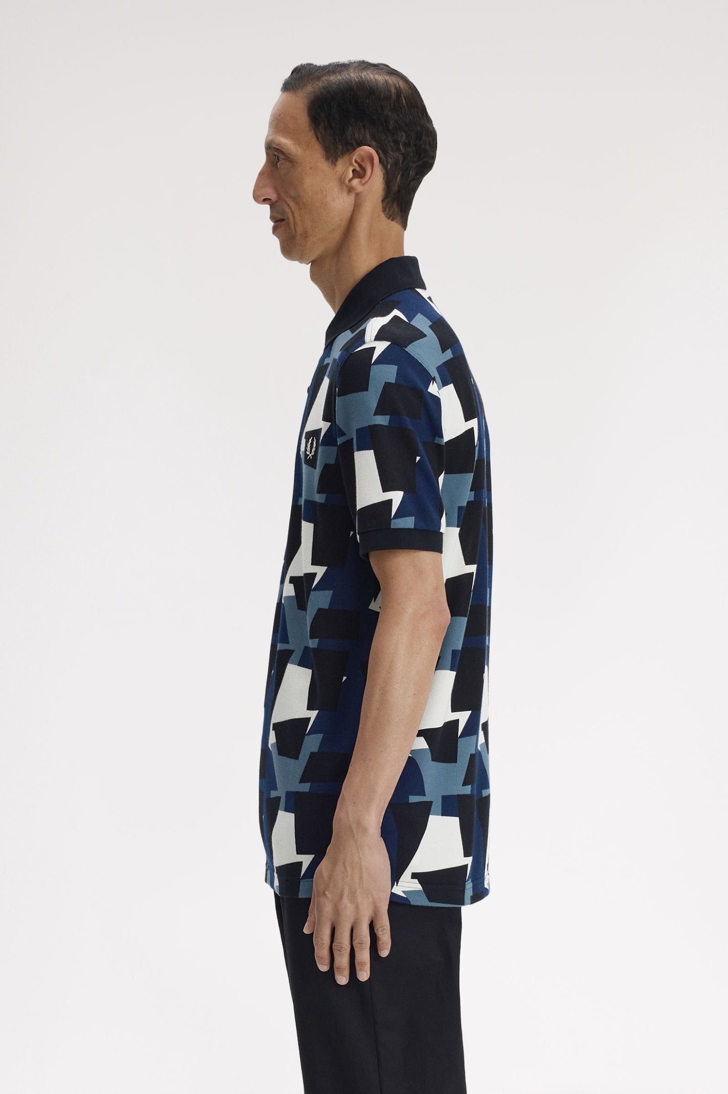 FRED PERRY FRAGMENT PRINT POLO SHIRT