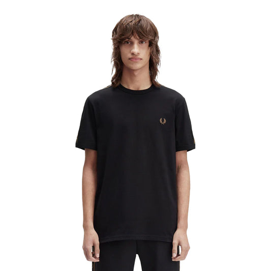 FRED PERRY CONTRAST TAPE RINGER T SHIRT