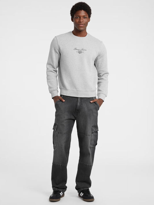 GUESS JEANS SLIM SCRIPT CREWNECK