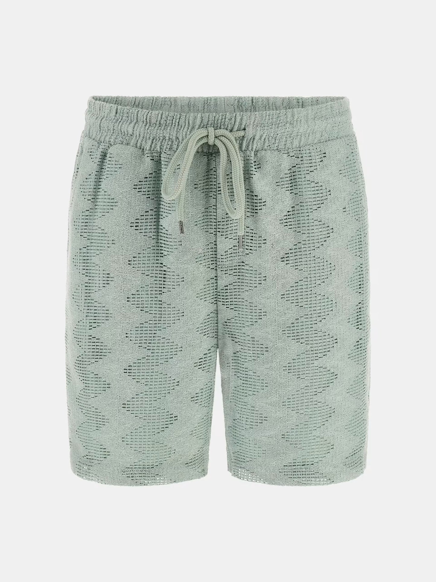 GUESS MAN LATTICE KNIT-RIB SHORT