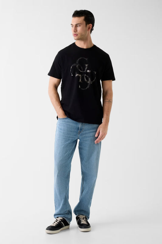 GUESS MAN REGULAR FIT 4G LOGO T SHIRT